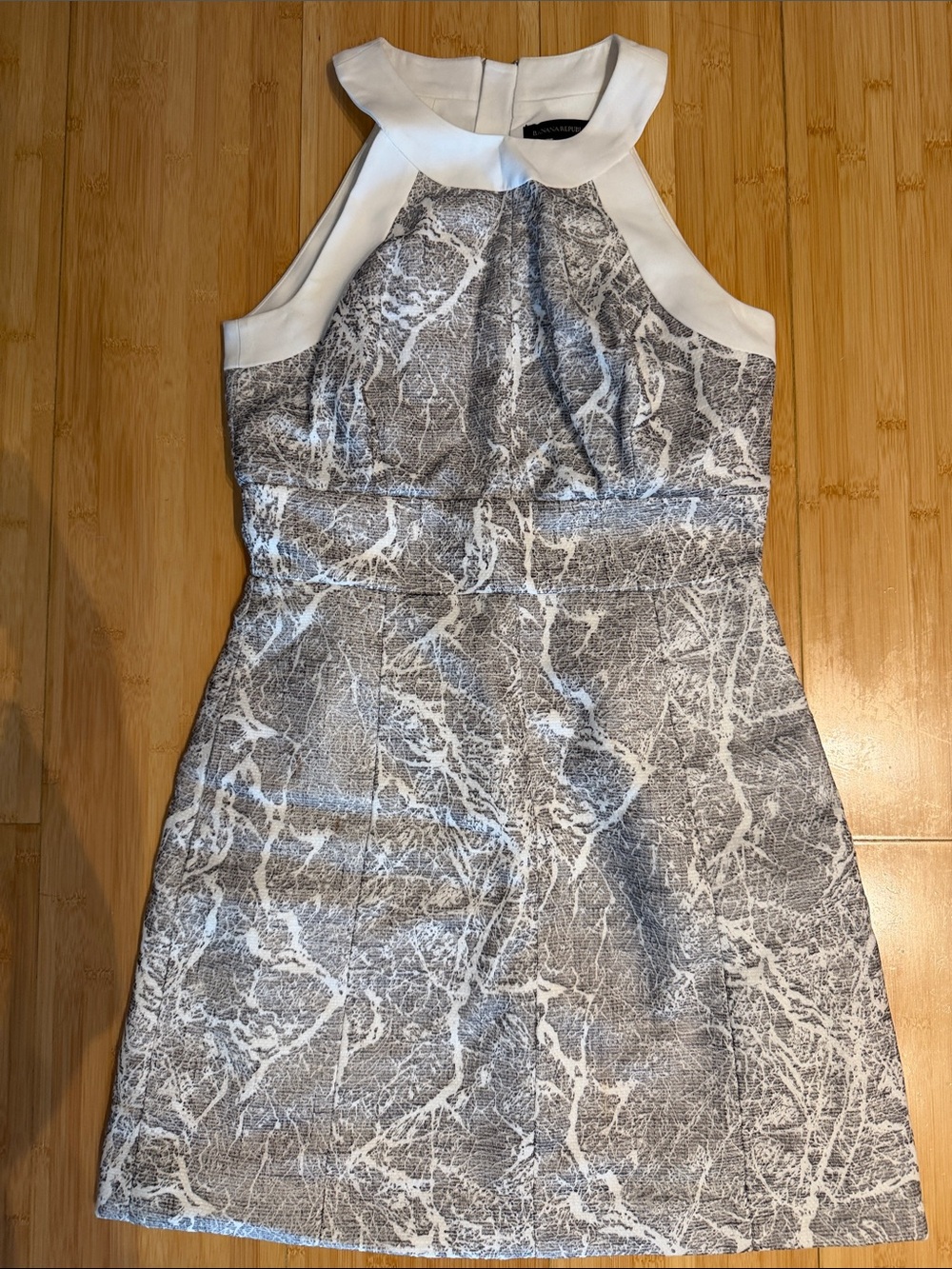 Banana Republic Sleeveless Marble Print A-Line Dress - size 4